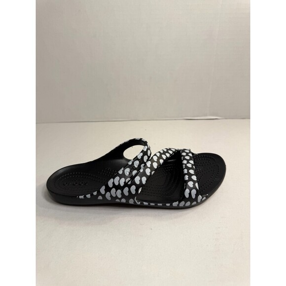 0137 Crocs Womens Kadee II Heart Print Sandals-US 9 Womens - Picture 1 of 5